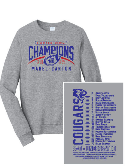 M-C Cougars - District Champs Football Apparel
