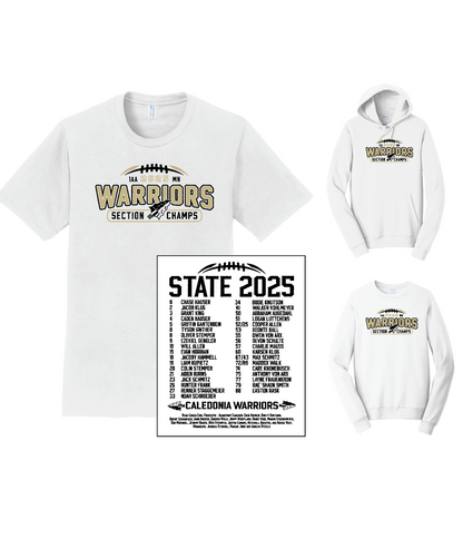 Caledonia Warriors - Section Champs Football Apparel