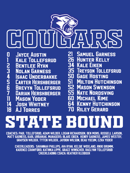 MC Cougars - Section Champs Football Apparel