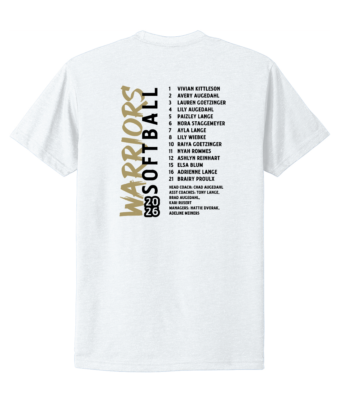 Caledonia Softball - Section Champs Tees 2026