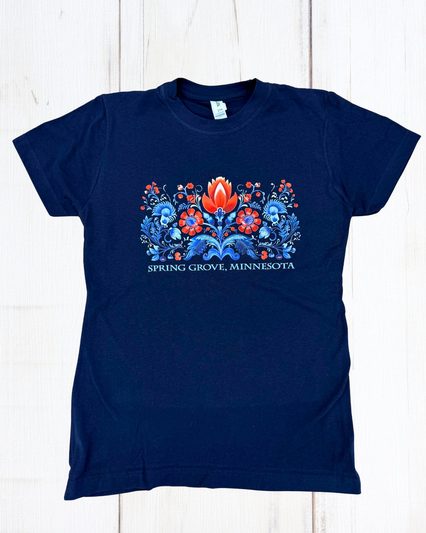 Ladies Rosemaling Tee