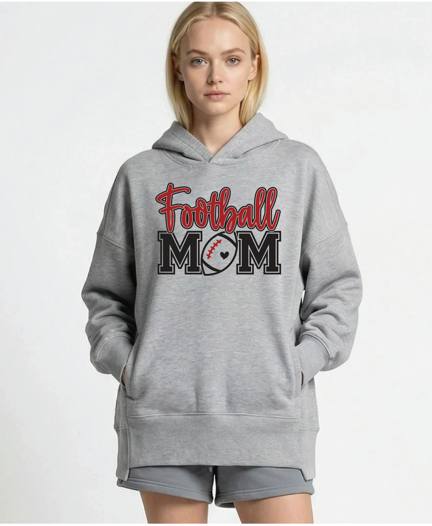 SGFB26 - Women's Oversized Hoodie 'Football Mom'