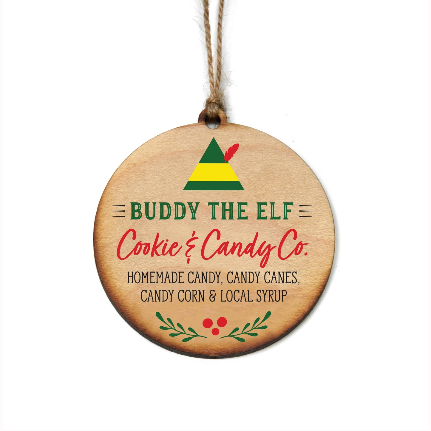 Buddy the Elf Cookie & Candy Co. Christmas Ornaments