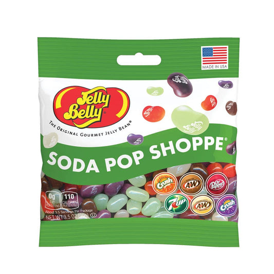 Jelly Belly Soda Pop Shoppe Jelly Beans Peg Bags, 12ct